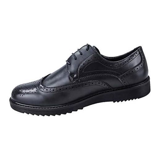 Evoga scarpe francesine uomo casual eleganti calzature man's shoes (#a3 blu, 40)