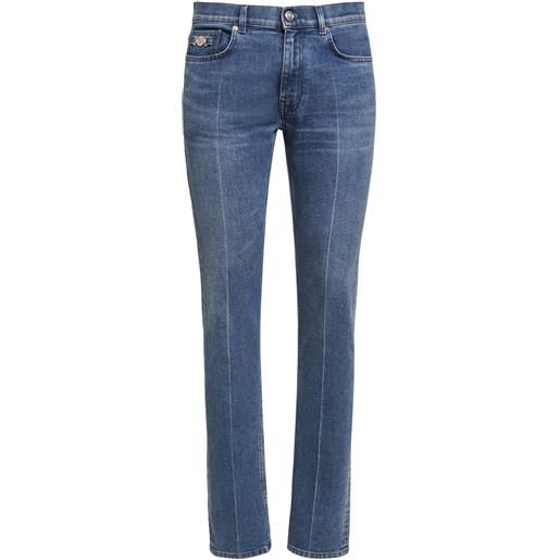 VERSACE jeans in denim di cotone stonewashed