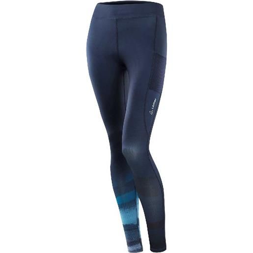 Loeffler lumina dimple elastic leggings blu s donna