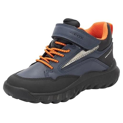 Geox j simbyos boy b abx, sneaker, navy orange, 26 eu