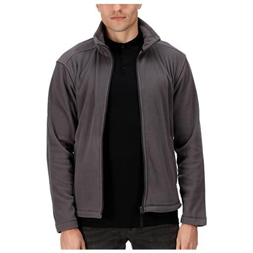 Regatta - giacca da uomo con cappuccio e zip, giacca in micropile, uomo, full-zip, seal grey, s