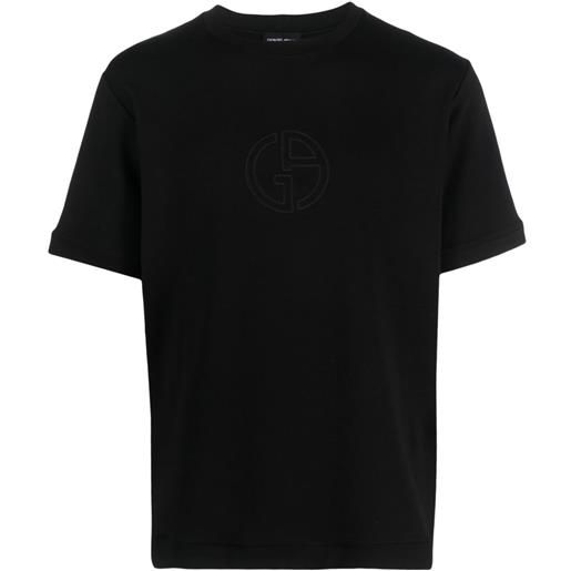 Giorgio Armani t-shirt con ricamo - nero