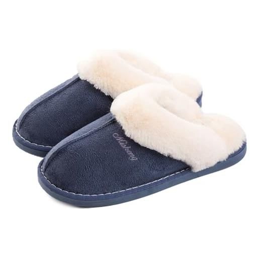 Donna Uomo Ciabatte Invernali Chiuse Spugna Memory Foam Ciabatte Invernali  Antiscivolo Soft Morbida Cotone Calde Ciabatte Casa Ciabatte Pelose Animali