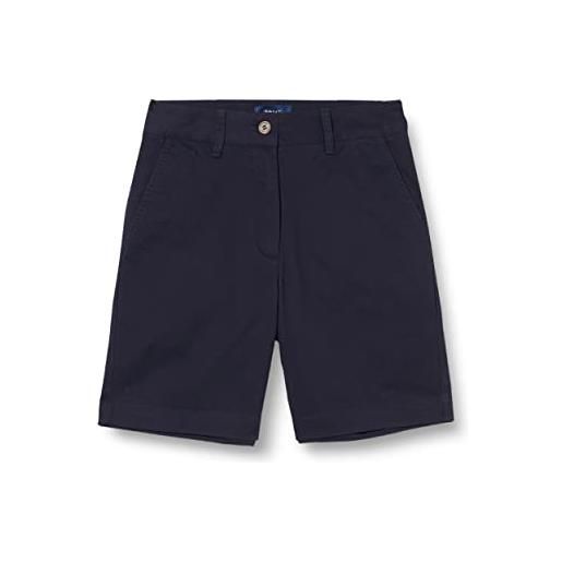 GANT chino shorts, pantaloncini eleganti donna, blu ( evening blue ), 36w