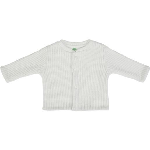Fs - Baby cardigan giacca neonata bambina in maglia bianca