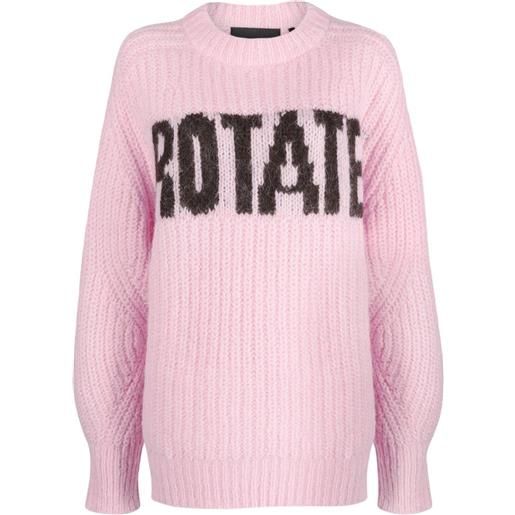 ROTATE BIRGER CHRISTENSEN maglione con intarsio - rosa