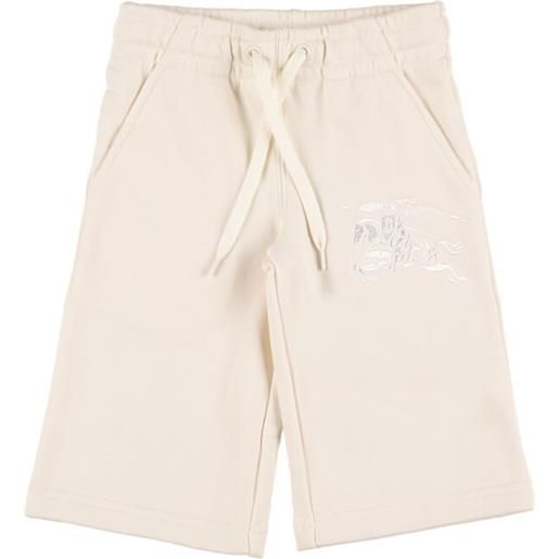 BURBERRY pantaloni in felpa di cotone con logo
