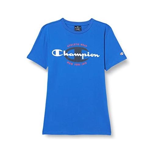 Champion legacy graphic shop c s/s t-shirt, blu marino, 11-12 anni bambini e ragazzi