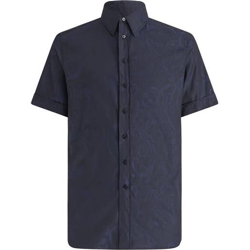ETRO t-shirt con stampa paisley - blu