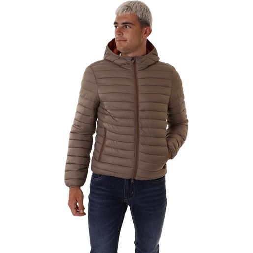 BUNF jacket cappuccio ecopiuma 100 grammi piumino uomo