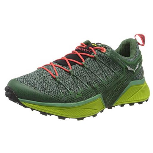 Salewa ws dropline, scarpe da trail running donna, verde (feld green/fluo coral), 37 eu