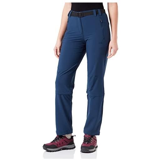 CMP - pantaloni zip off elasticizzati da donna, blue, 50