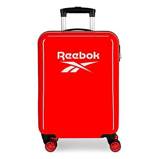 Reebok maveryck cabin suitcase rosso 38x55x20 cm rigido abs chiusura a combinazione laterale 34l 2.86 kg 4 doppie ruote bagaglio a mano