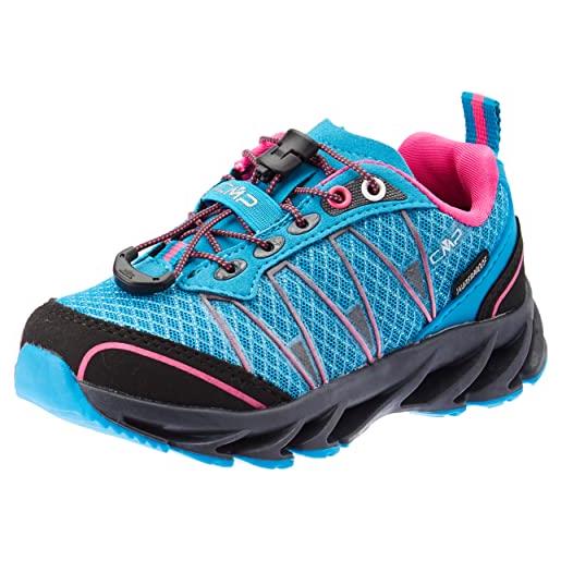 CMP kids altak trail shoes wp 2.0, scarpe sportive da bambini unisex - bambini e ragazzi, nero-fuxia, 35 eu