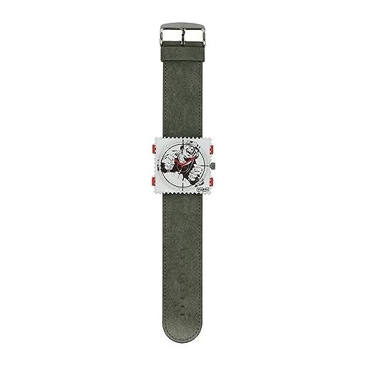 S.T.A.M.P. S. orologio, set di orologi game over, quadrante con cinturino, orologio da polso, cassa orologio, quadrante alternato, orologio analogico al quarzo, cinturino vegano e sostenibile, 