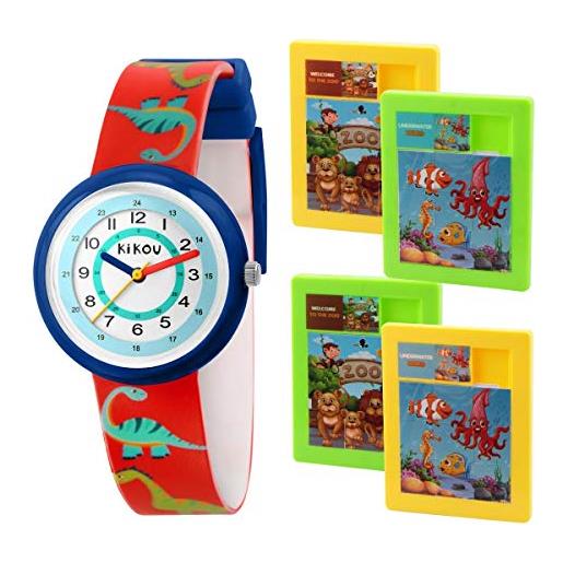 Kikou orologio bimbo, collezione petits explorateurs, solo tempo, in plastica abs, poliuretano - r4551103001