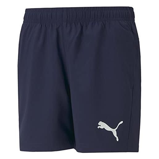 PUMA active woven shorts b, pantaloncini in tessuto boy's, peaccoat, 176