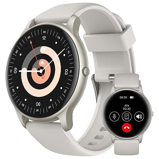 AGPTEK smartwatch chiamate bluetooth, orologio smartwatch 1.32'' ip68 fitness tracker con cardiofrequenzimetro/sonno/contapassi, oltre 100 modalità sportive, braccialetto attività per uomo donna