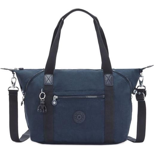 Kipling, art, borsa a mano grande con tracolla rimovibile blue bleu 2