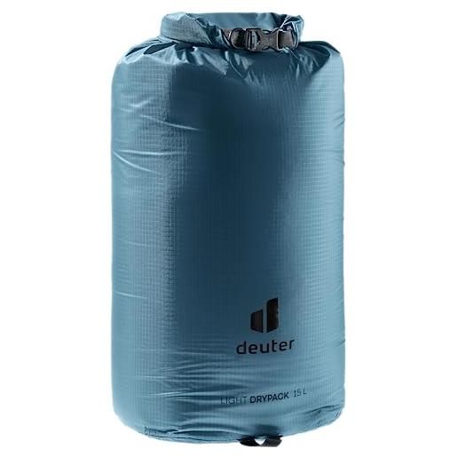 Deuter light drypack 15, sacchetto unisex - erwachsene, atlantic, 15 litri