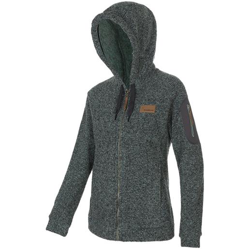 Trangoworld gower hoodie fleece grigio s donna