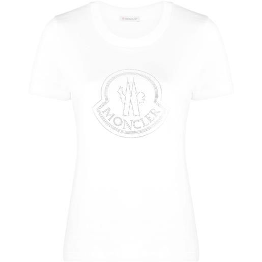 Moncler logo-embellished cotton t-shirt - bianco
