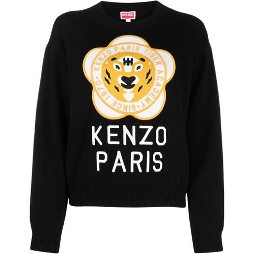 Kenzo maglione tiger academy - nero