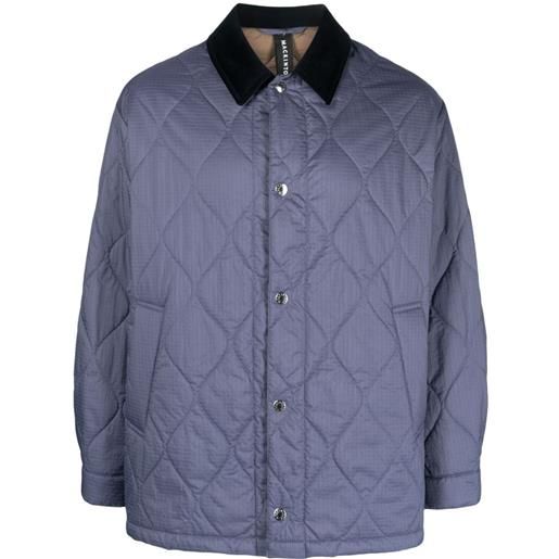 Mackintosh giacca trapuntata teeming - blu