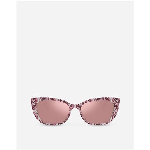 Dolce & Gabbana maiolica fucsia sunglasses