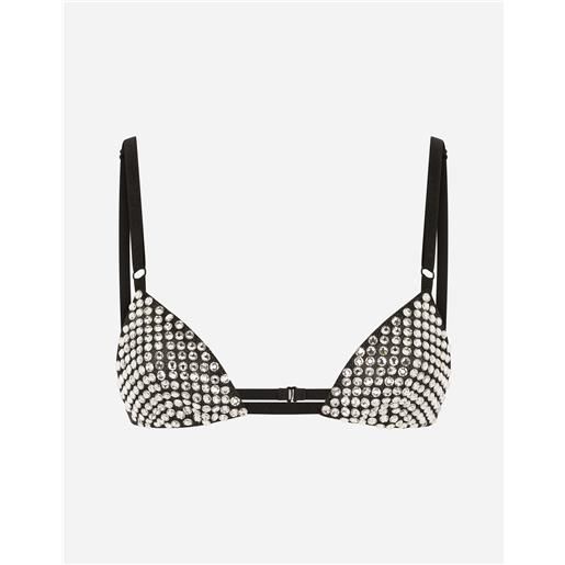 Dolce & Gabbana rhinestoned bra