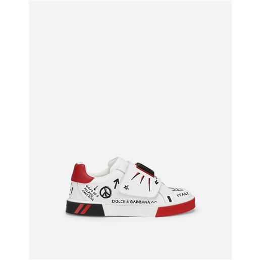 Dolce & Gabbana calfskin portofino custom sneakers