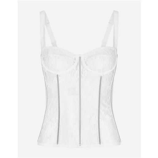 Dolce & Gabbana lace lingerie bustier with straps