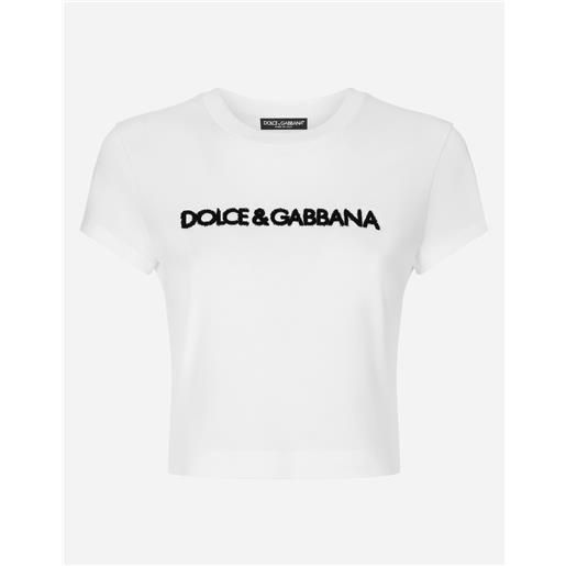 Dolce & Gabbana t-shirt corta con logo dg
