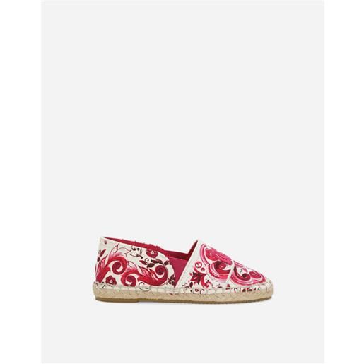 Dolce & Gabbana espadrilla in canvas stampato