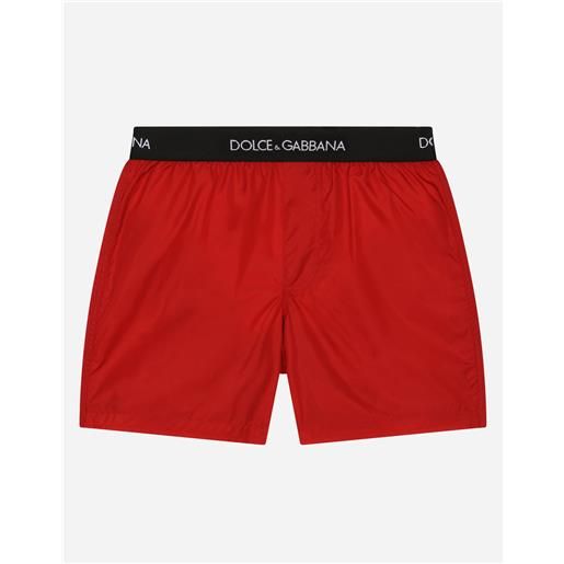 Dolce & Gabbana boxer da mare in nylon con elastico logo