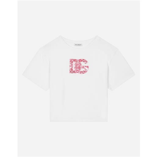 Dolce & Gabbana t-shirt in jersey stampa dg logo