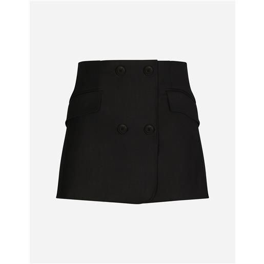 Dolce & Gabbana twill mini wrap skirt