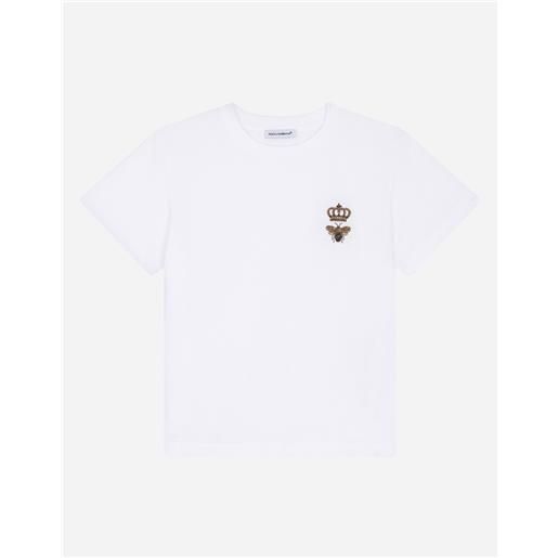 Dolce & Gabbana t-shirt in jersey ricamo ape corona