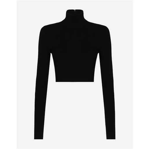 Dolce & Gabbana cropped turtle-neck top
