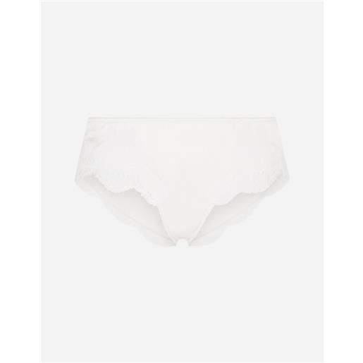 Dolce & Gabbana satin briefs with lace detailing