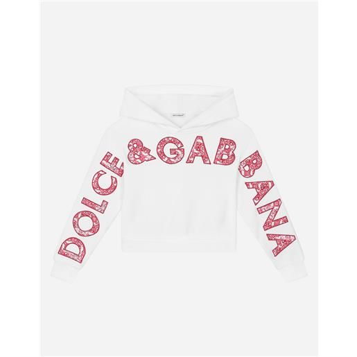 Dolce & Gabbana felpa con cappuccio e applicazione del logo