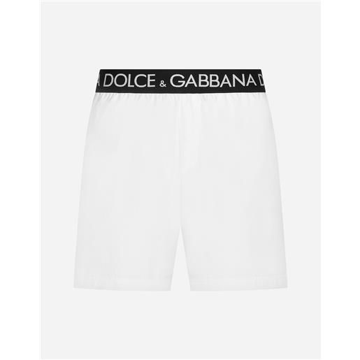 Dolce & Gabbana boxer da mare medio con vita elastica logata