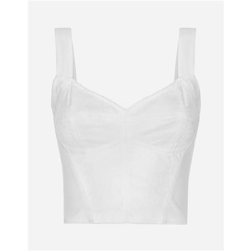 Dolce & Gabbana shaper corset bustier in lace and jacquard