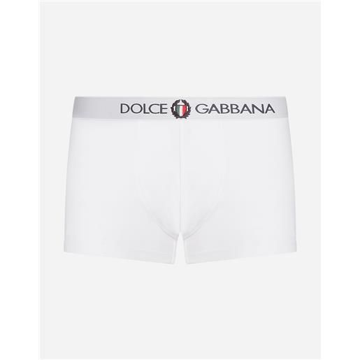 Dolce & Gabbana boxer regular jersey bielastico con stemma