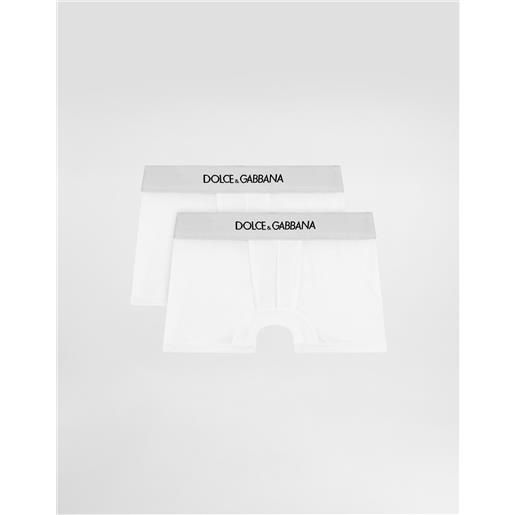Dolce & Gabbana bi-pack boxer in jersey con elastico logato