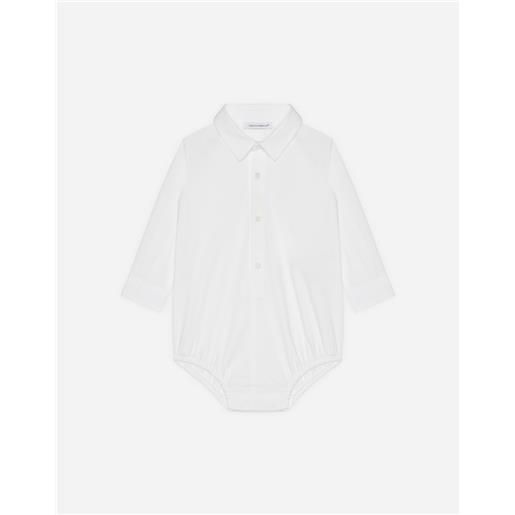 Dolce & Gabbana shirt bodysuit in stretch poplin