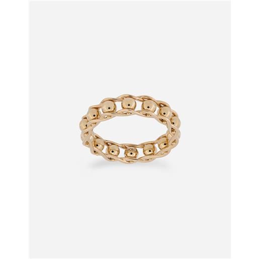 Dolce & Gabbana tradition yellow gold rosary band ring