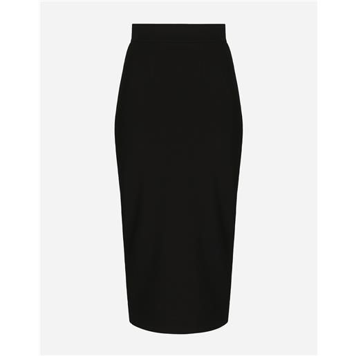 Dolce & Gabbana technical jersey calf-length skirt