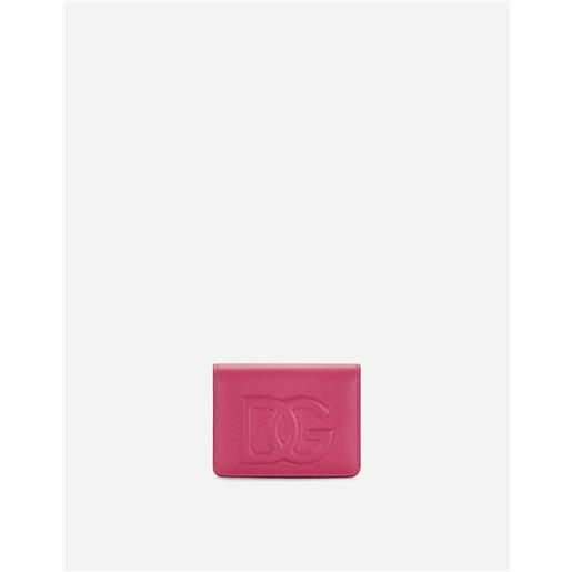 Dolce & Gabbana portafoglio in pelle di vitello con logo dg