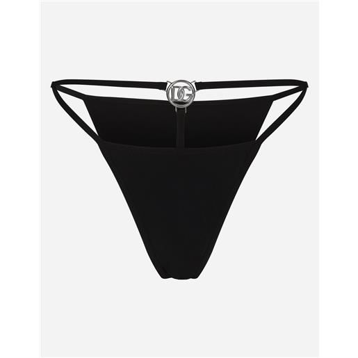 Dolce & Gabbana bikini bottoms with cut-out and dg logo